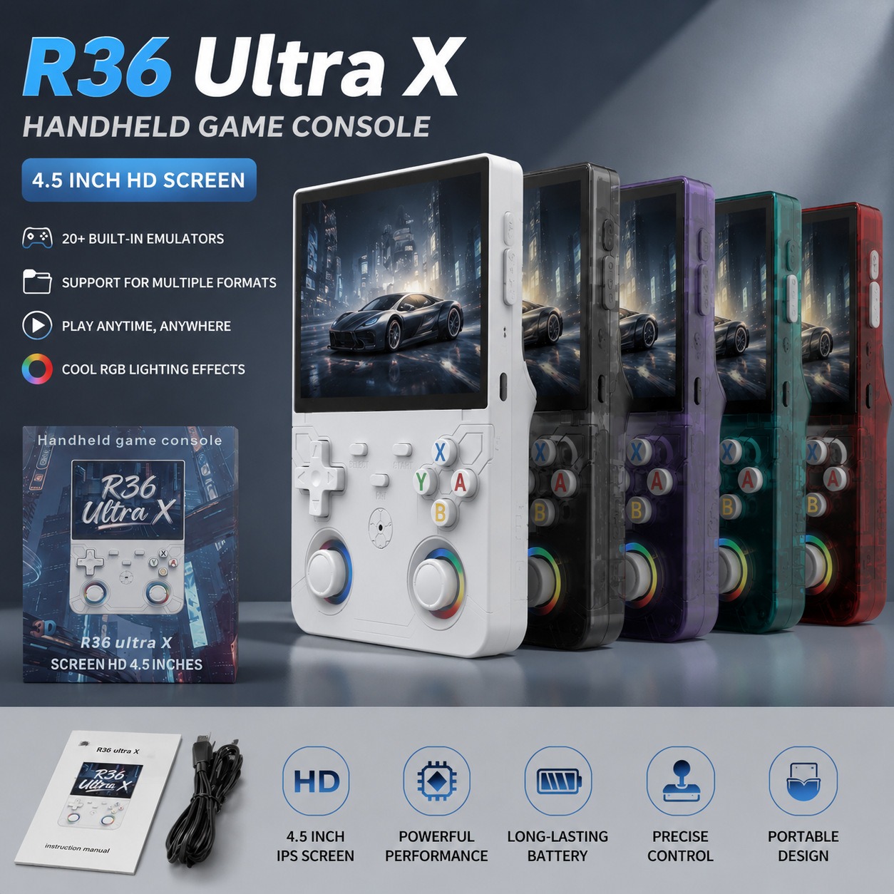Gaming Console R36 Ultra - Новая портативная игровая консоль R36 Ultra