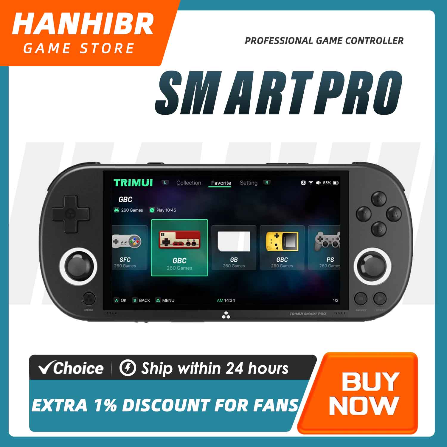 Gaming Console All In One - Портативная игровая консоль TRIMUI SMART PRO
