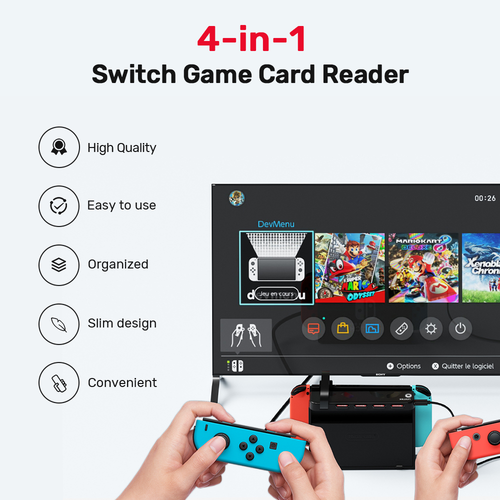 Gaming Console Station - Портативный кардридер G1002D для Nintendo Switch