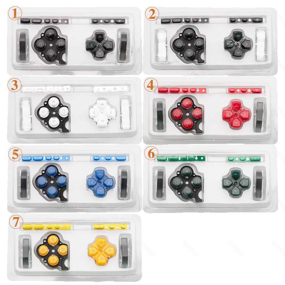 Gaming Console Repair - Комплект кнопок ABXY, Select, Start, Home,